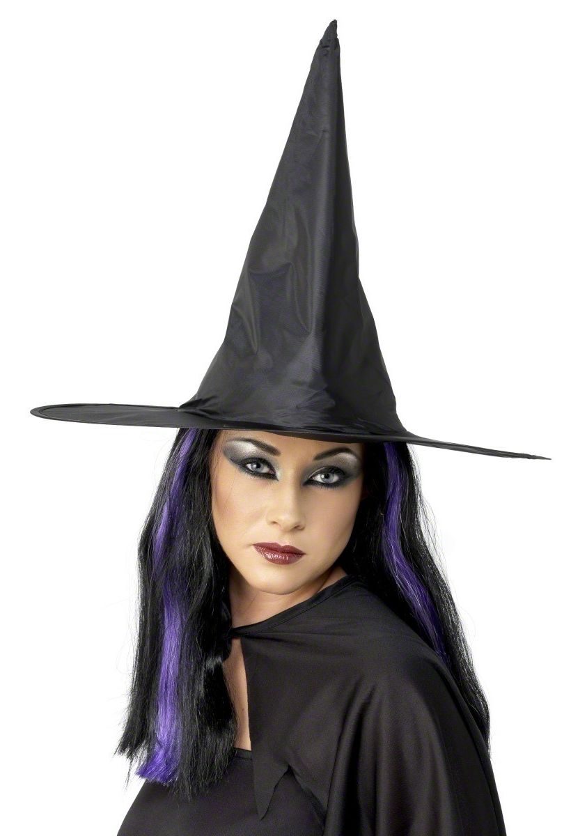 Meleager Cappello Da Strega Nero Con Ragno Pendente – 45 Cm, Per Adulti, Carnevale E Halloween
