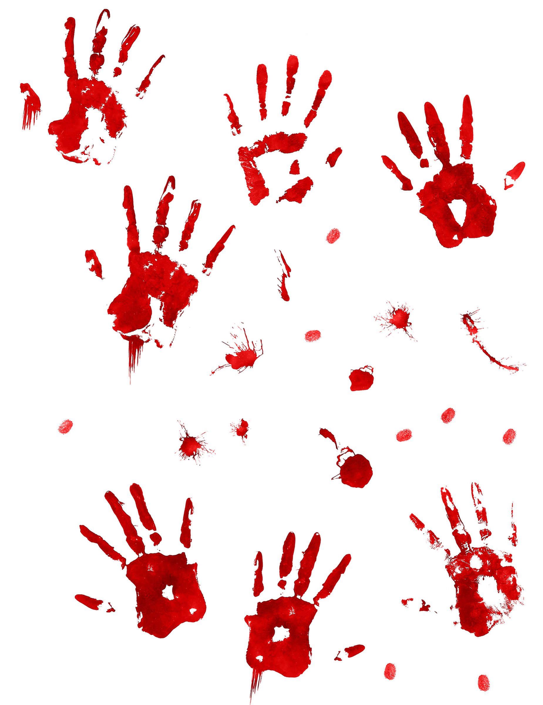 Halloween Adesivi Impronta Insanguinata e Impronte di Mani Insanguinate Adesivi Insanguinate 4 Fogli Bloody Horror Adesivi Finestra Pavimento Halloween Feste Decorazioni A 