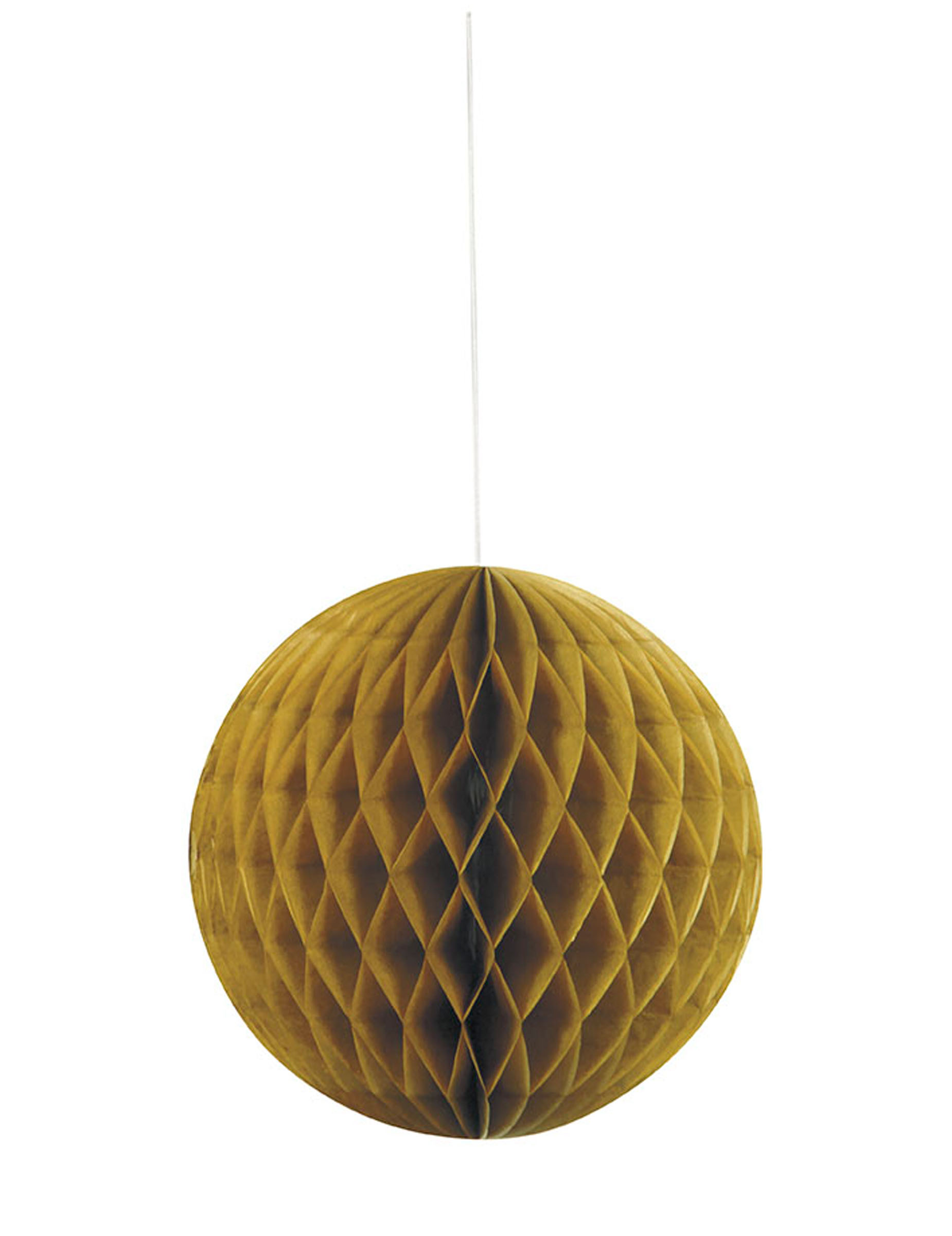Sfera In Carta Alveolata Dorata 20 Cm Vegaooparty