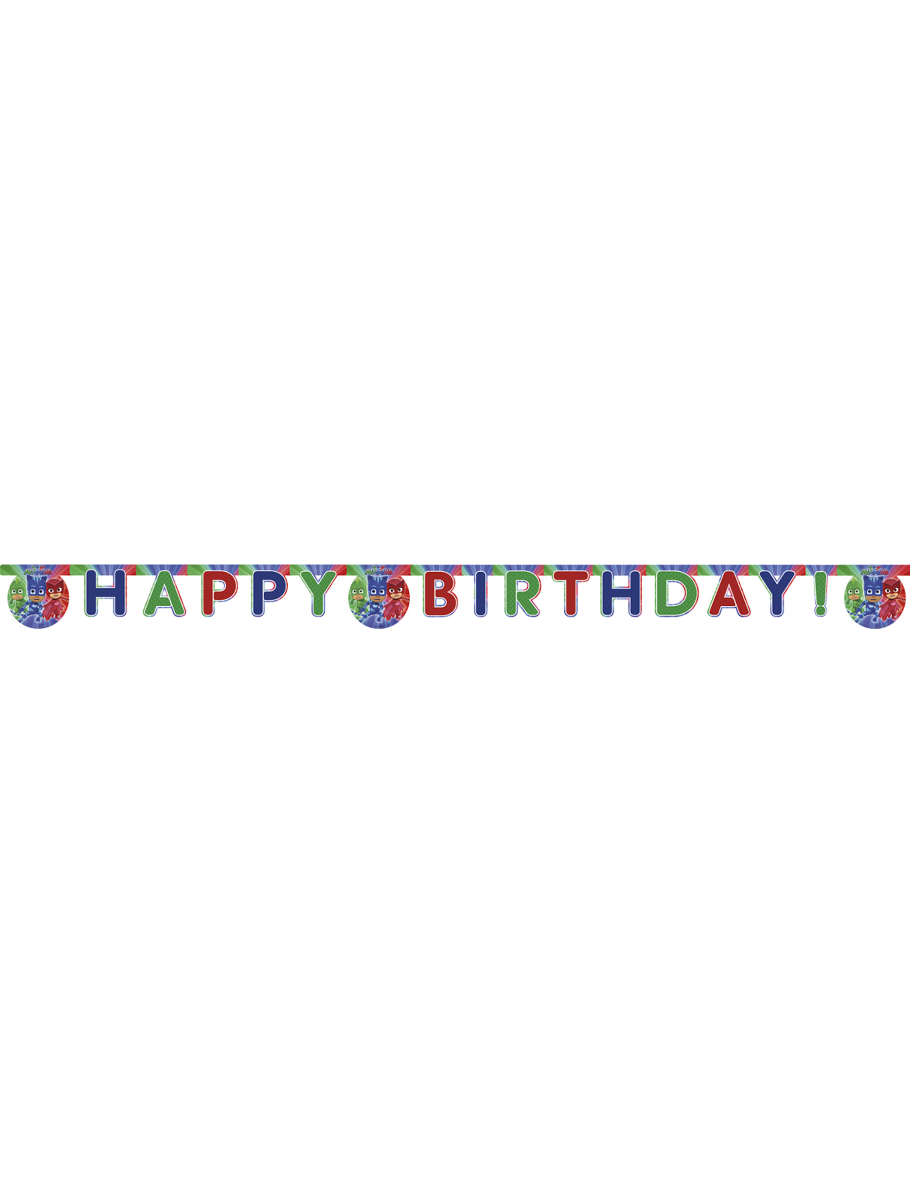 PartyDeco Ghirlanda Happy Birthday Fantasia – Decorazione Per Feste In Carta, Multicolore, Taglia Unica