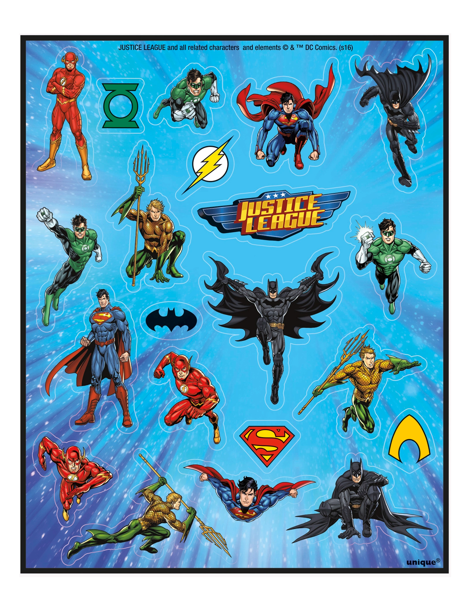 Unique Party Justice League Accessori per Feste 