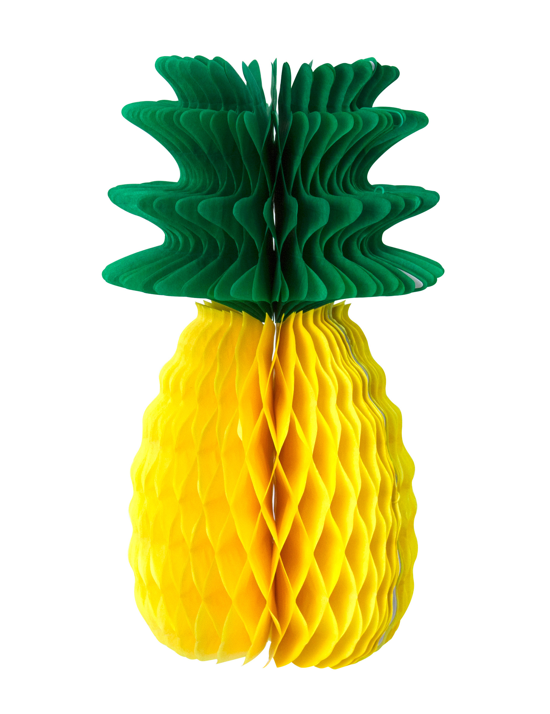 Ananas In Carta Alveolata Gialla E Verde Vegaooparty
