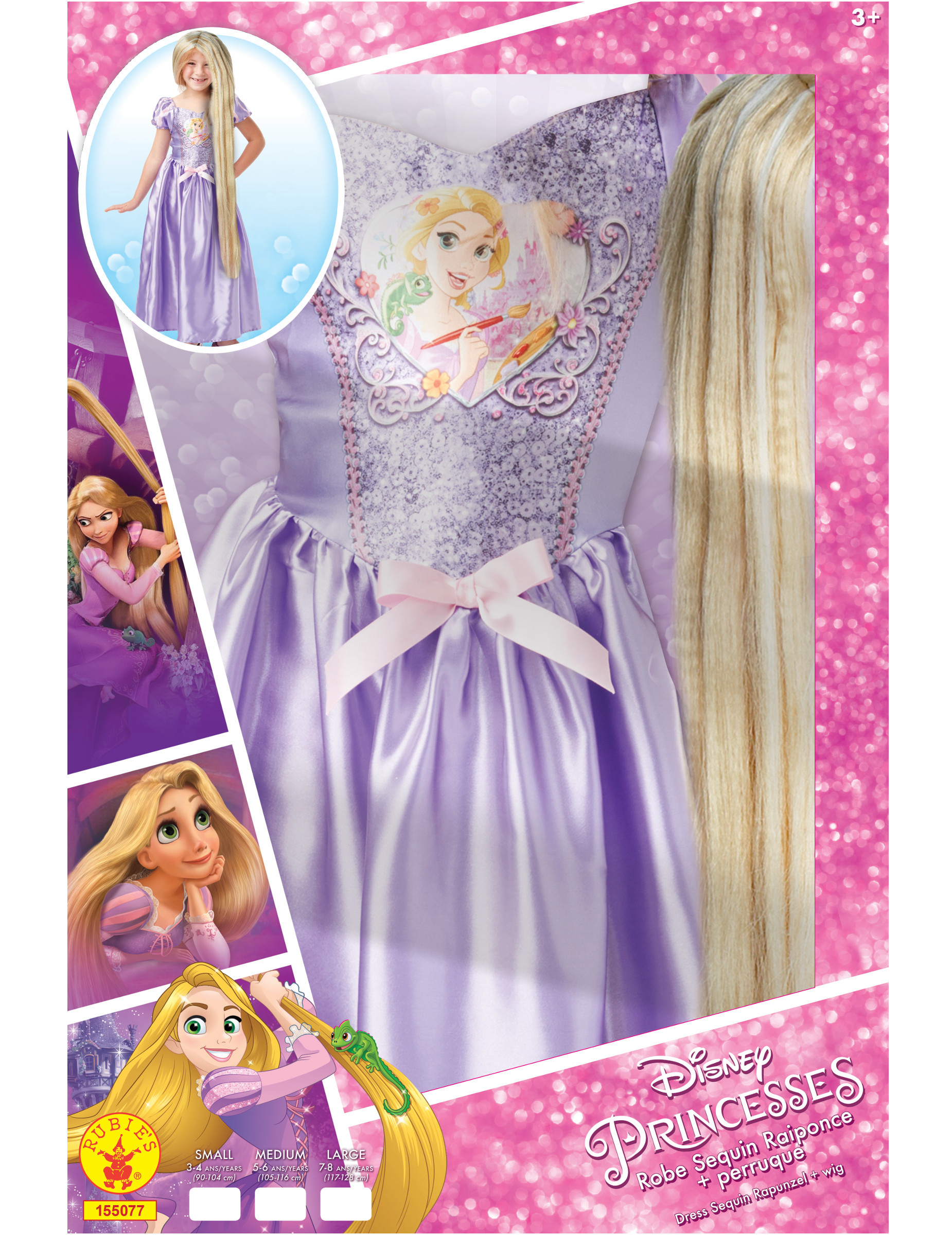 Viola Vestito Carnevale Rapunzel Bambina Vestito Bambina Il