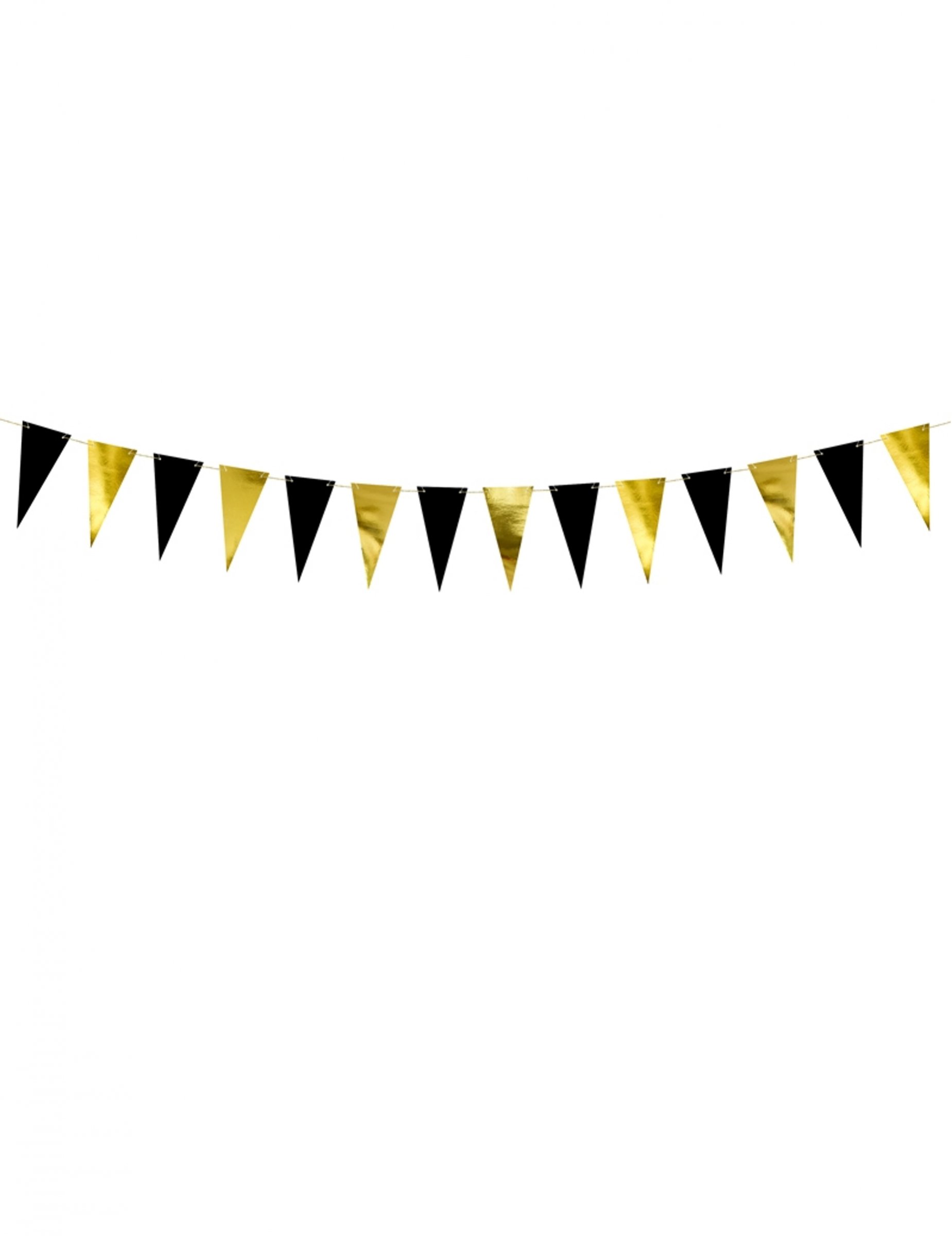 laurea Bandiera triangolo nera oro e argento bandierina striscione di carta streamer Capodanno baby shower Natale ghirlande glitterate decorazione della casa da appendere per matrimoni 