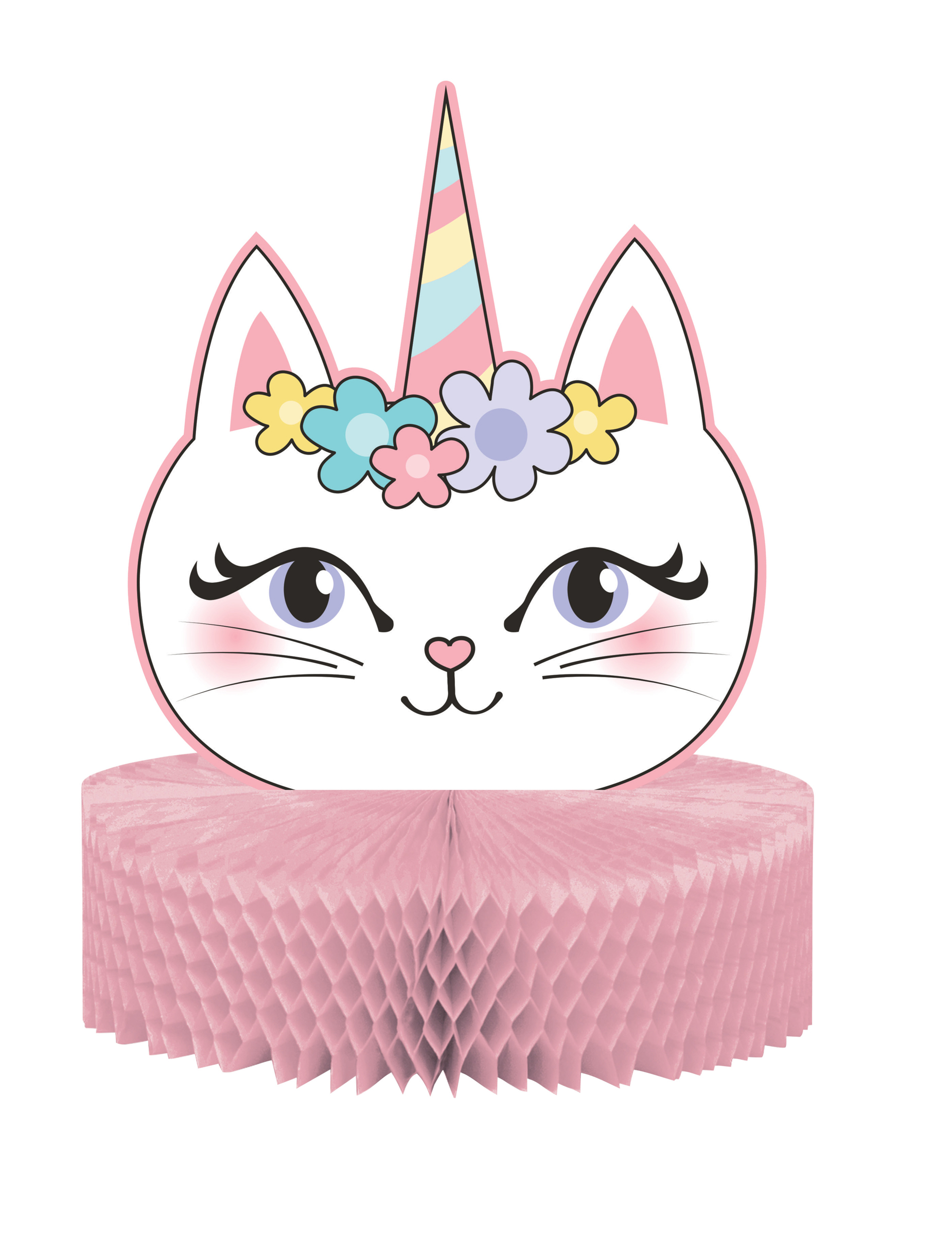 Centrotavola In Carta Alveolata Caticorn Vegaooparty