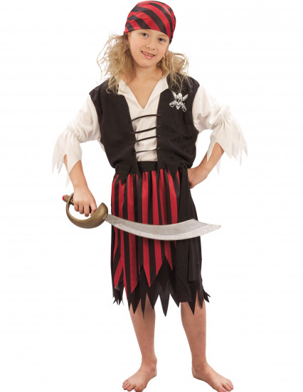 Costume da pirata per bambina Costume da pirata per bambina