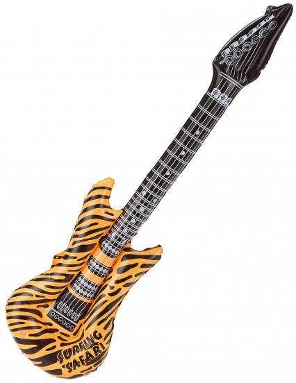 Chitarra gonfiabile rock tigrata Chitarra gonfiabile rock tigrata