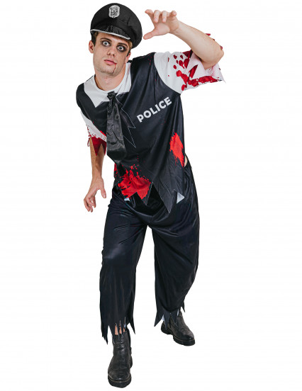 Costume da poliziotto zombie per uomo Costume da poliziotto zombie per uomo