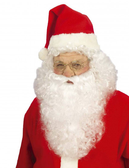 Parrucca con barba Babbo Natale per uomo Parrucca con barba Babbo Natale per uomo