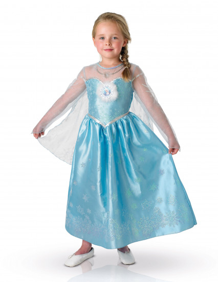 Costume la regina delle nevi deluxeelsa frozen per bambina Costume la regina delle nevi deluxeelsa frozen per bambina
