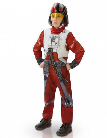 Costume da Poe pilota di X-wing <br />- originale Star Wars VII™, per bambino <br />- versione deluxe Costume da Poe pilota di X-wing <br />- originale Star Wars VII™, per bambino <br />- versione deluxe