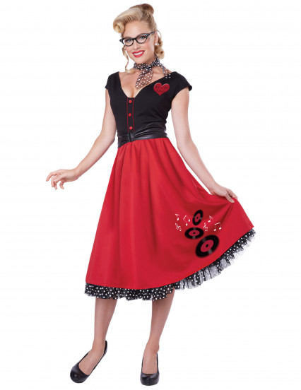 Costume Rock'n'roll strepitoso per donna Costume Rock'n'roll strepitoso per donna