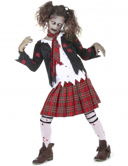 Costume scolaretta zombie per bambina Costume scolaretta zombie per bambina