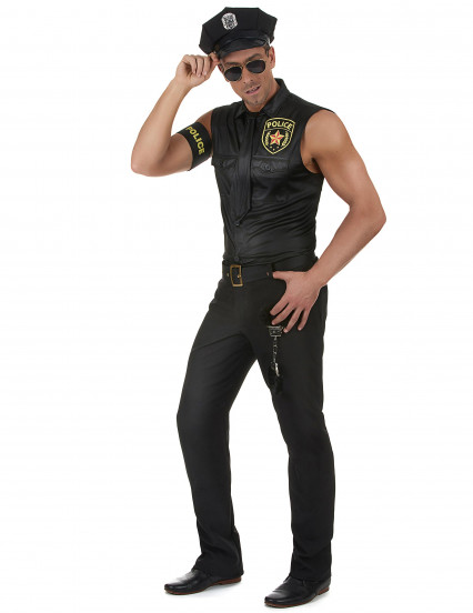 Travestimento da polizziotto sexy per adulto Travestimento da polizziotto sexy per adulto