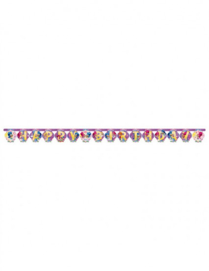 Ghirlanda Happy Birthday Shimmer and Shine™ 200 x 15 cm Ghirlanda Happy Birthday Shimmer and Shine™ 200 x 15 cm