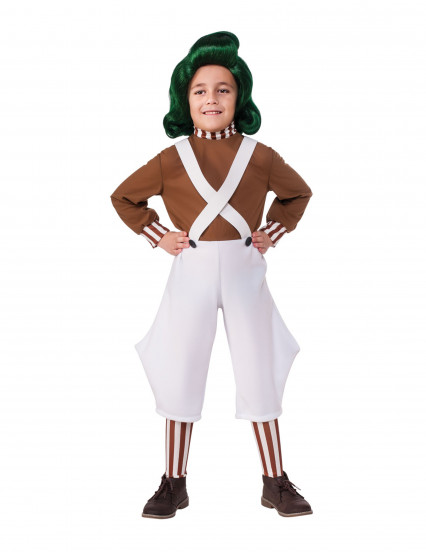 Travestimento da Umpa Lumpa™ della Fabbrica di cioccolato™ per bambino Travestimento da Umpa Lumpa™ della Fabbrica di cioccolato™ per bambino