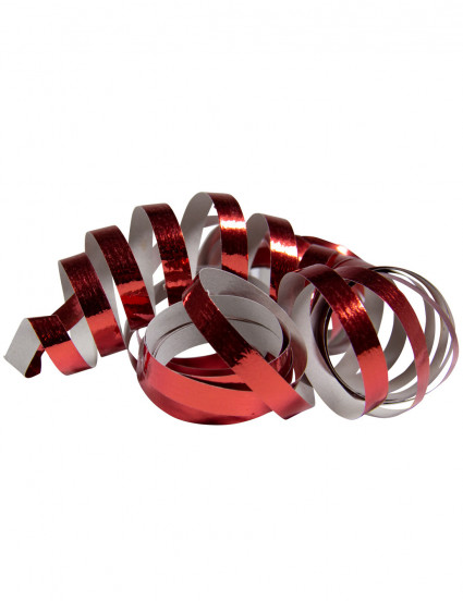 2 Rotoli di stelle filanti rosso metallizzato 4m 2 Rotoli di stelle filanti rosso metallizzato 4m