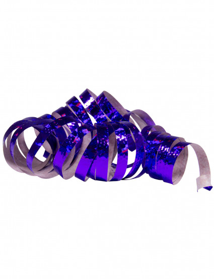 2 Rotoli di stelle filanti viola olografico 4m 2 Rotoli di stelle filanti viola olografico 4m
