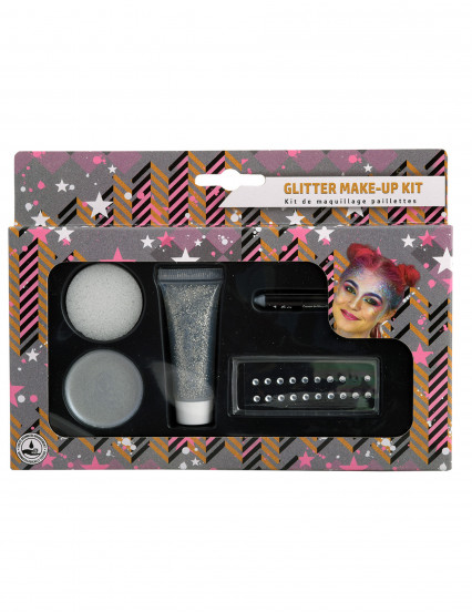 kit trucco grigio paillettes kit trucco grigio paillettes