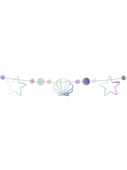 32 Pezzi Sirena Decorazioni Compleanno Bambina Viene Fornito Con Uno Striscione Di Buon Compleanno Con Decorazione A Spirale Appesa Per Feste Di Compleanno, Baby Shower