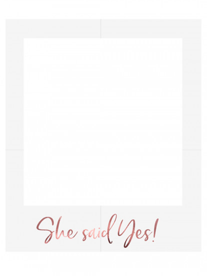 Cornice per foto in cartone She said yes 50 x 59,5 cm Cornice per foto in cartone She said yes 50 x 59,5 cm