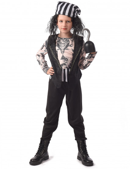 Costume da pirata tatuato per bambino Costume da pirata tatuato per bambino