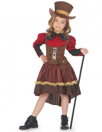 Costume steampunk deluxe per bambina Costume steampunk deluxe per bambina