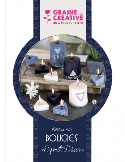 Kit creazione candele blu e bianche Kit creazione candele blu e bianche