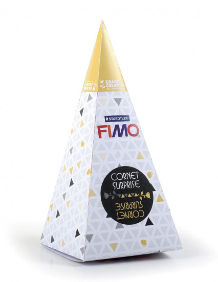 Cono sorpresa giallo FIMO™ medusa Cono sorpresa giallo FIMO™ medusa