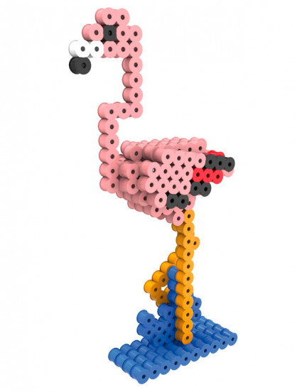 Kit perline da stirare fenicottero 3D Kit perline da stirare fenicottero 3D