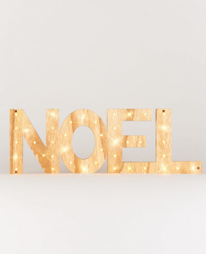 Decorazione lettere luminose Natale 41 LED 44 cm Decorazione lettere luminose Natale 41 LED 44 cm