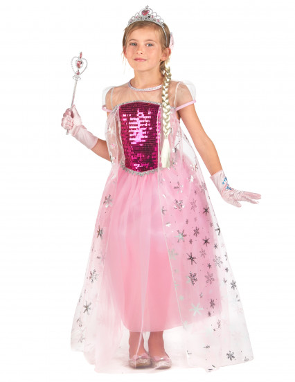 Costume e accessori principessa rosa bambina Costume e accessori principessa rosa bambina