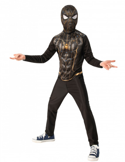 Costume nero e oro Spiderman™ No Way Home bambino Costume nero e oro Spiderman™ No Way Home bambino
