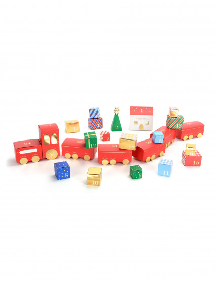 Kit calendario dell'Avvento trenino di Natale Kit calendario dell'Avvento trenino di Natale