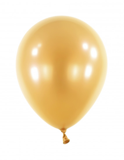 100 Mini palloncini in lattice metallizzato oro 13 cm 100 Mini palloncini in lattice metallizzato oro 13 cm