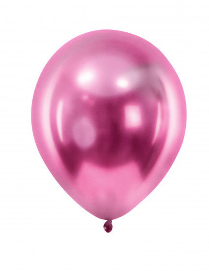 100 Mini palloncini in lattice metallizzato fucsia 13cm 100 Mini palloncini in lattice metallizzato fucsia 13cm