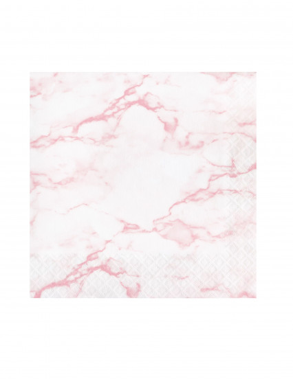 16 Tovaglioli di carta rosa marmorizzata 16,5 x 16,5 cm 16 Tovaglioli di carta rosa marmorizzata 16,5 x 16,5 cm