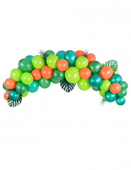Kit arco di palloncini 60 pezzi giungla tropicale Kit arco di palloncini 60 pezzi giungla tropicale