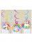 8 piatti in cartone 1° compleanno pois rosa 23 cm