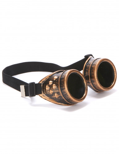 Occhiali color bronzo da aviatore per adulti - Vegaooparty