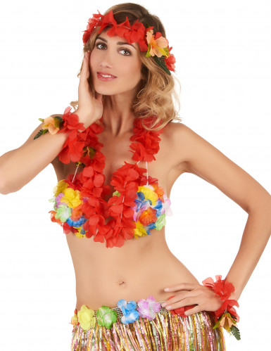 Wukesify Kit di Accessori per Costumi Gonna Gonna per Feste per Adulti Hawaii Dress Grass per Decorazioni per Feste Bomboniere Gonna Hawaii Ispessita per Forniture di Decorazioni per Feste Luau 