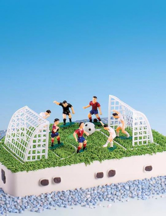 Decorazione Torta Calcio Commestibile Topper Per Torta Di Compleanno Commestibile Personalizzato - Logo Squadra Di Calcio, Rotondo, Glassa Topper Torta Commestibile