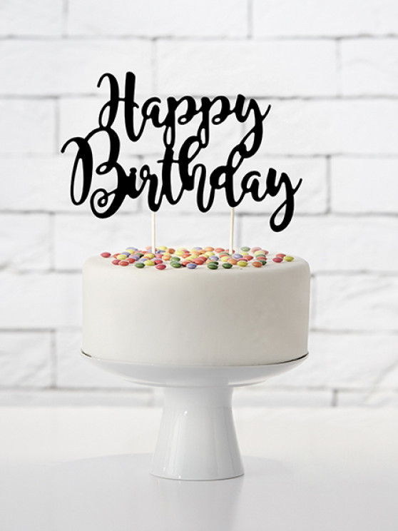 Tappeto decorato happy birthday cm50x50