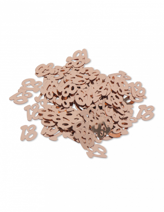 HJYZY 1650 coriandoli in oro rosa con scritta Happy Birthday, 1/13/16/18/20/21/30/40/50/60/70/80/90, perfetti per decorazioni da tavola, forniture per feste (30