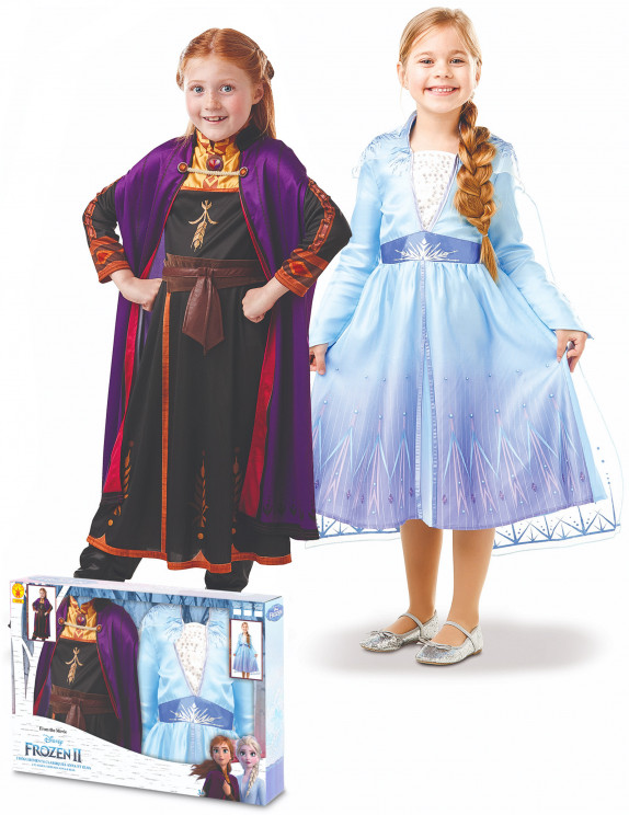 Cofanetto costumi Anna e Elsa Frozen 2™ - Vegaooparty