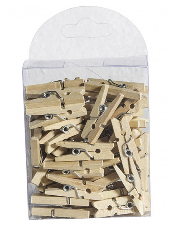 Foto Parete Decor Clip Naturale Mollette Legno con 10M Spago di Luta 3.5 Clip Multifunzione Legno Clip per Festa Giardino DIY Decor Jinlaili 50 Pezzi Mini Mollette di Legno Colorate Legno Clip 