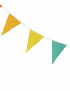 Catena Di Gagliardetti In Tessuto 100 Metri - Ghirlanda Colorata Per Feste E Decorazioni - Foto 12