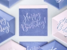 Ovanda Tovaglioli Compleanno Happy Birthday Blu – 24 Pezzi 33x33 Cm – Per Ragazzi E Ragazze
